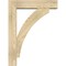 Ekena Millwork Thorton Block Rough Sawn Bracket w/ Offset Brace, Douglas Fir, 6"W x 24"D x 32"H BKT0604X24X32THR05RDF - alternate 3